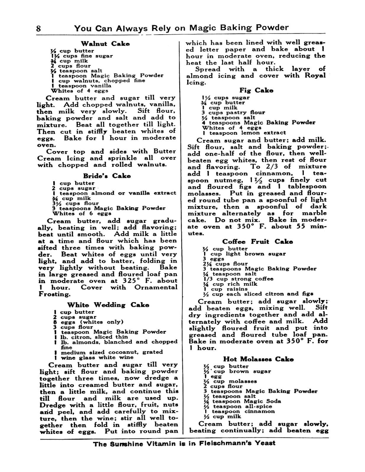 1930 The Magic Cook Book 50 Pages