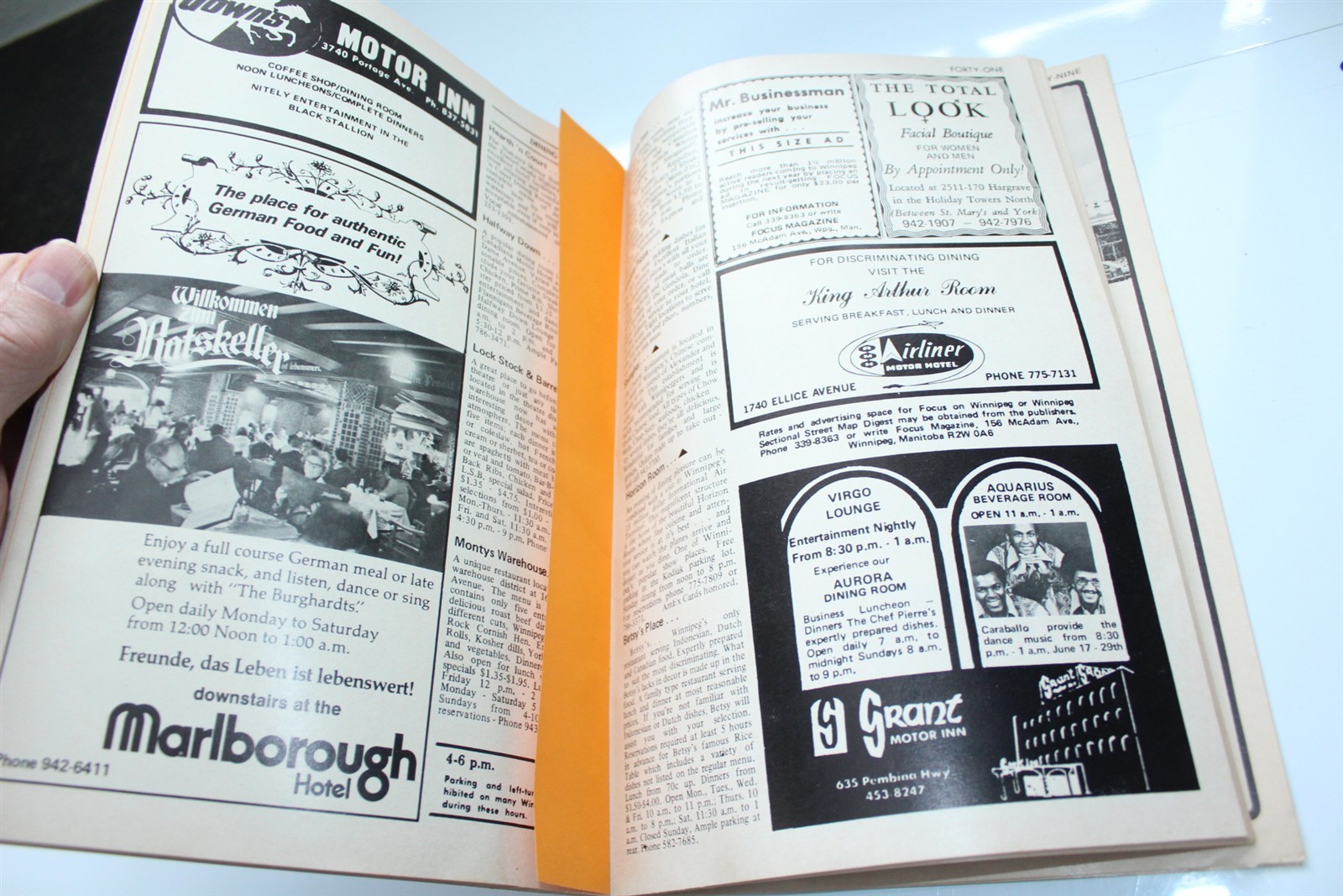 Vintage 1974 Focus On Winnipeg Magazine Tiny Tim On Cover 62 Pages