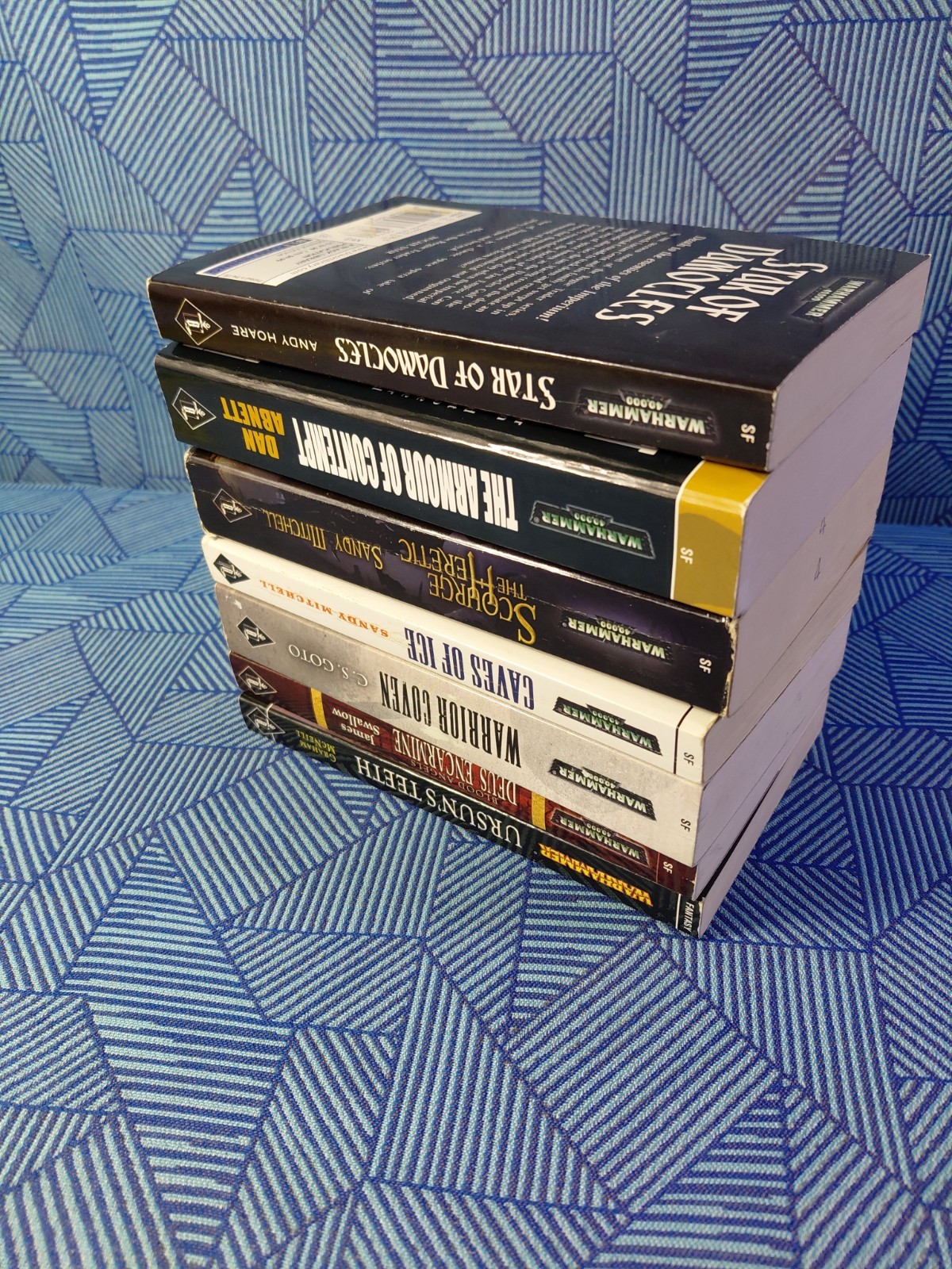 Lot Of 7 Warhammer 40000 Mixed Lot All Black Label 1st Print PB