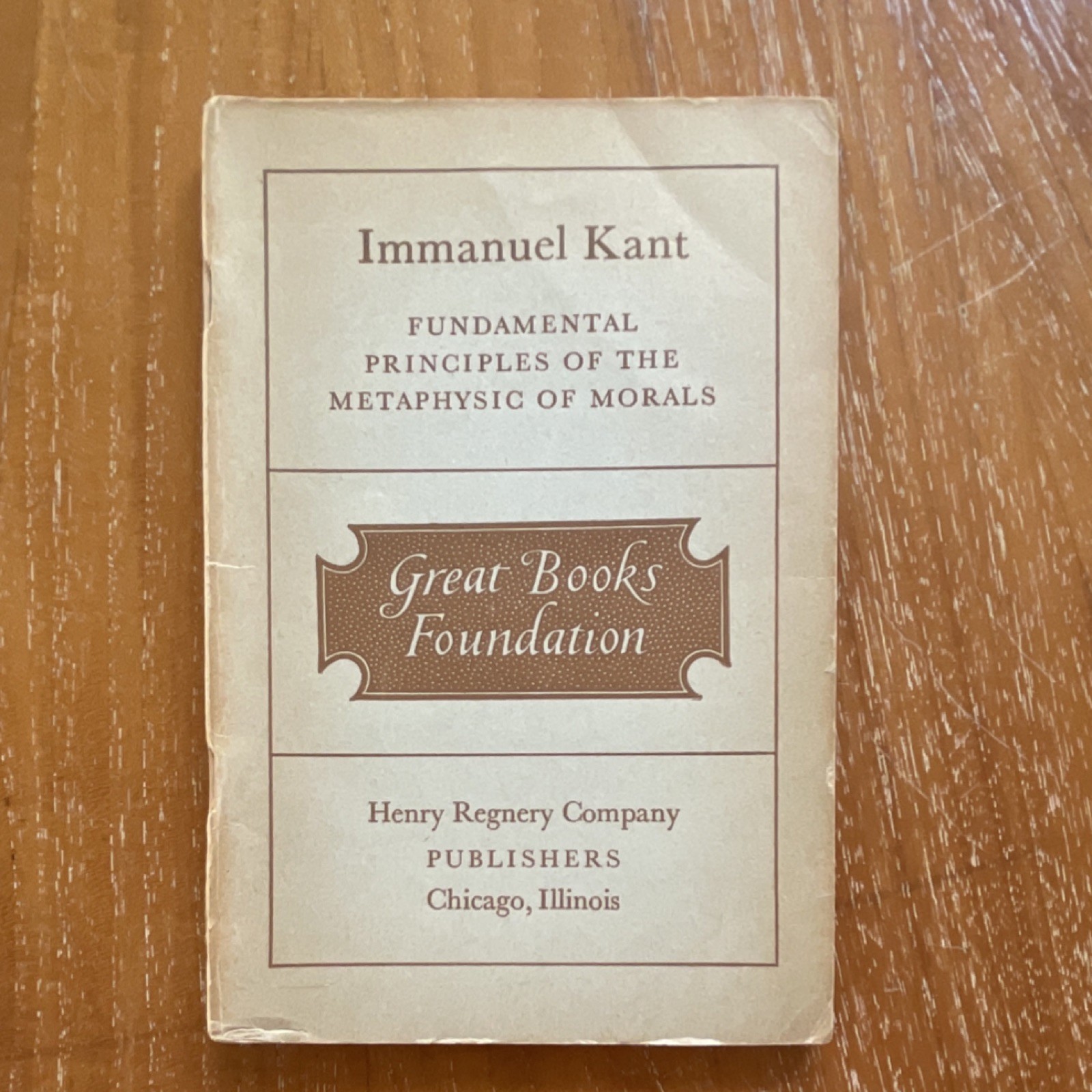 Henry Regnery Co Immanuel Kant Fundamental Principles Metaphysic 1949 Vintage P…