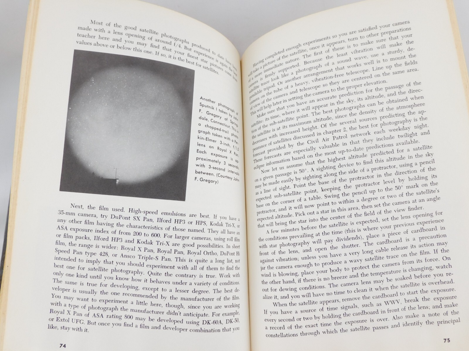 1958 Satellite Observing by N E Howard Handbook Illustrated HC 136 Pages