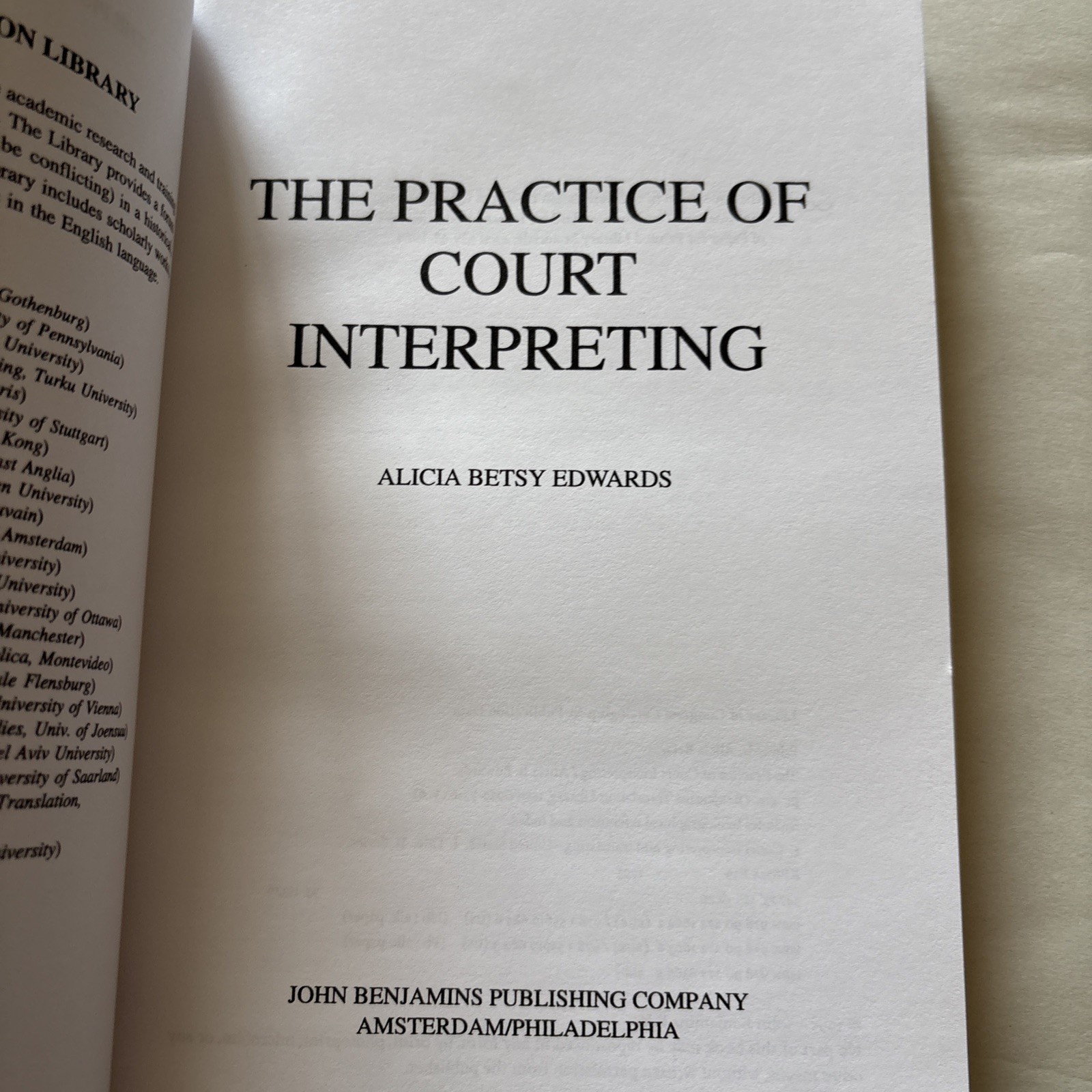 Benjamins Translation Library: Practice of Court Interpreting by Alicia B….