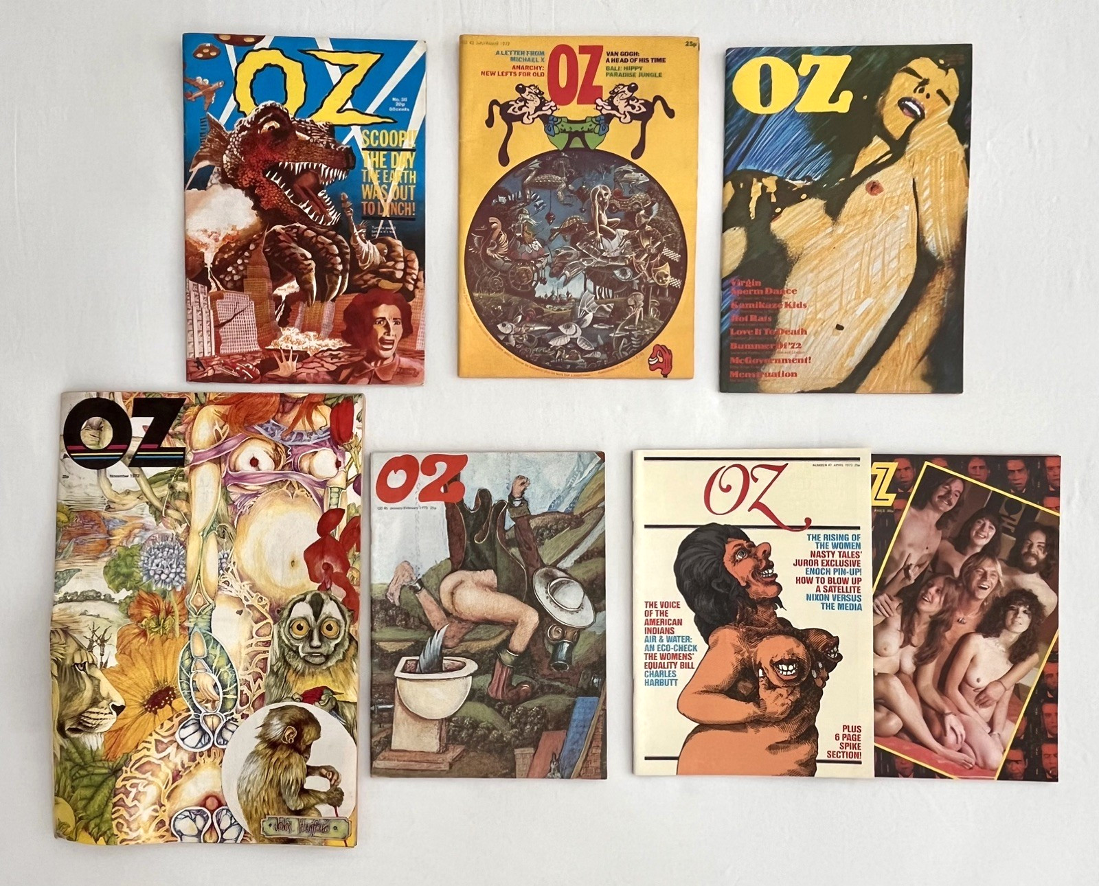 OZ MAGAZINE Complete set Nos. 1- 48. With inserts