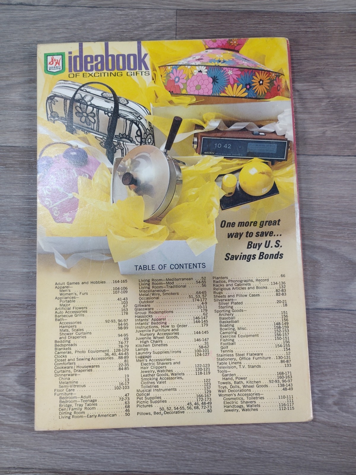 Vintage 1970 S & H Green Stamps Ideabook Exciting Gifts Catalog Book