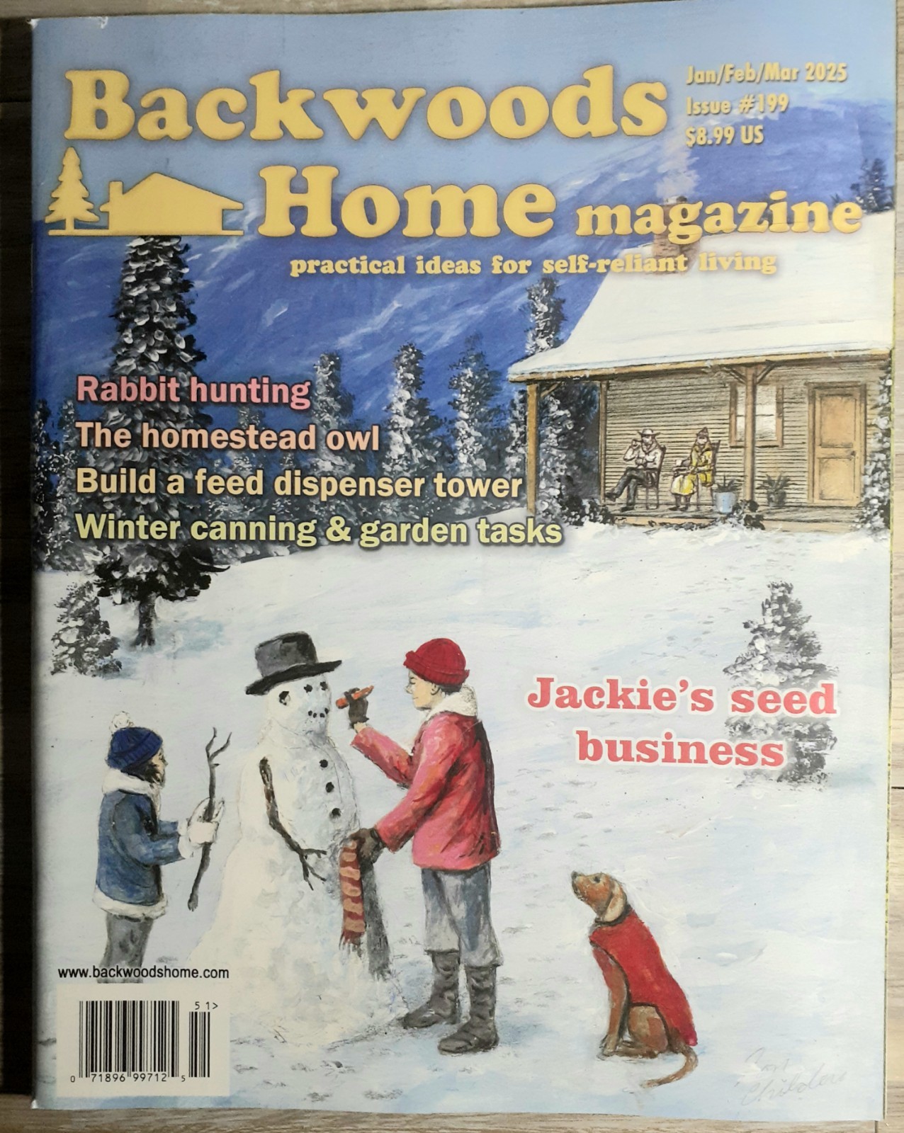 Backwoods Home/Self Reliance Homestead Magazine Lot (9) Complete 2025 & (1) 2026