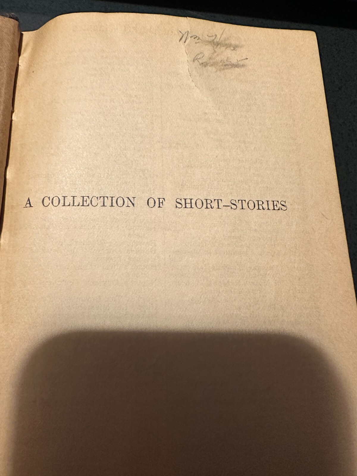 A Collection of Short Stories – 1924– The MacMillan Company