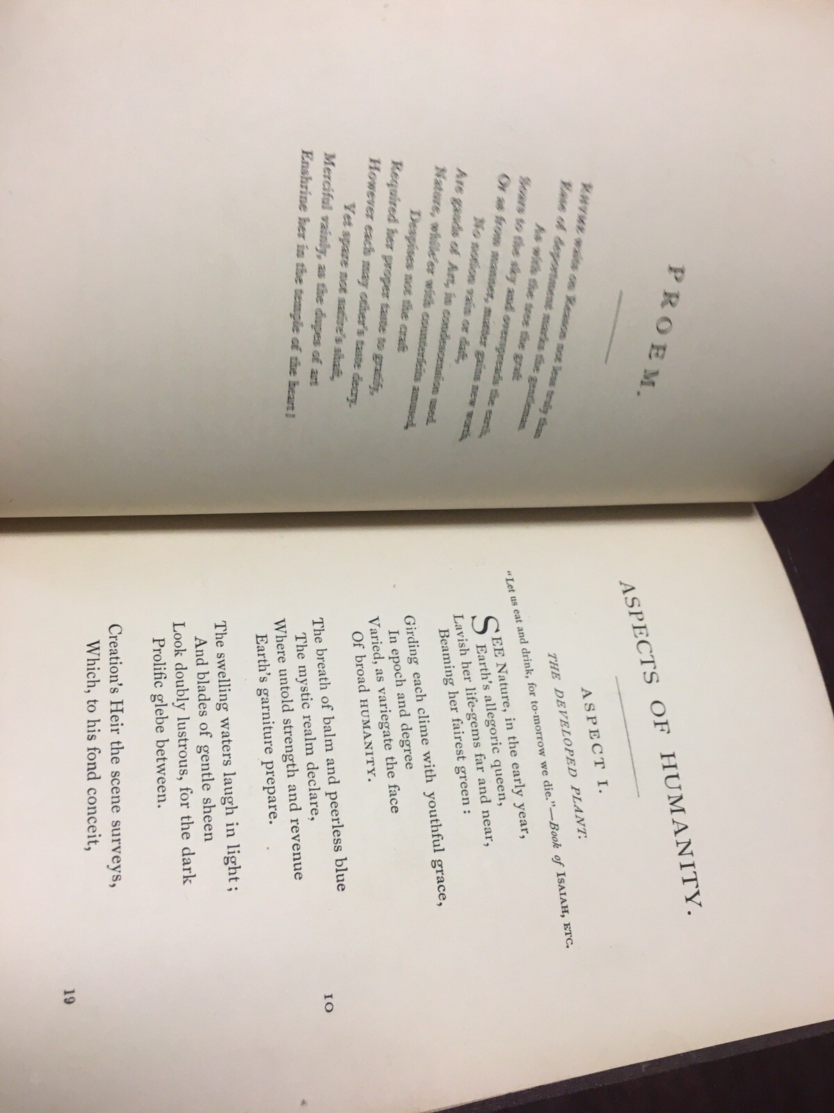Aspects of Humanity by Richard Randolph 1869 Hardback Book Antiquarian Antique