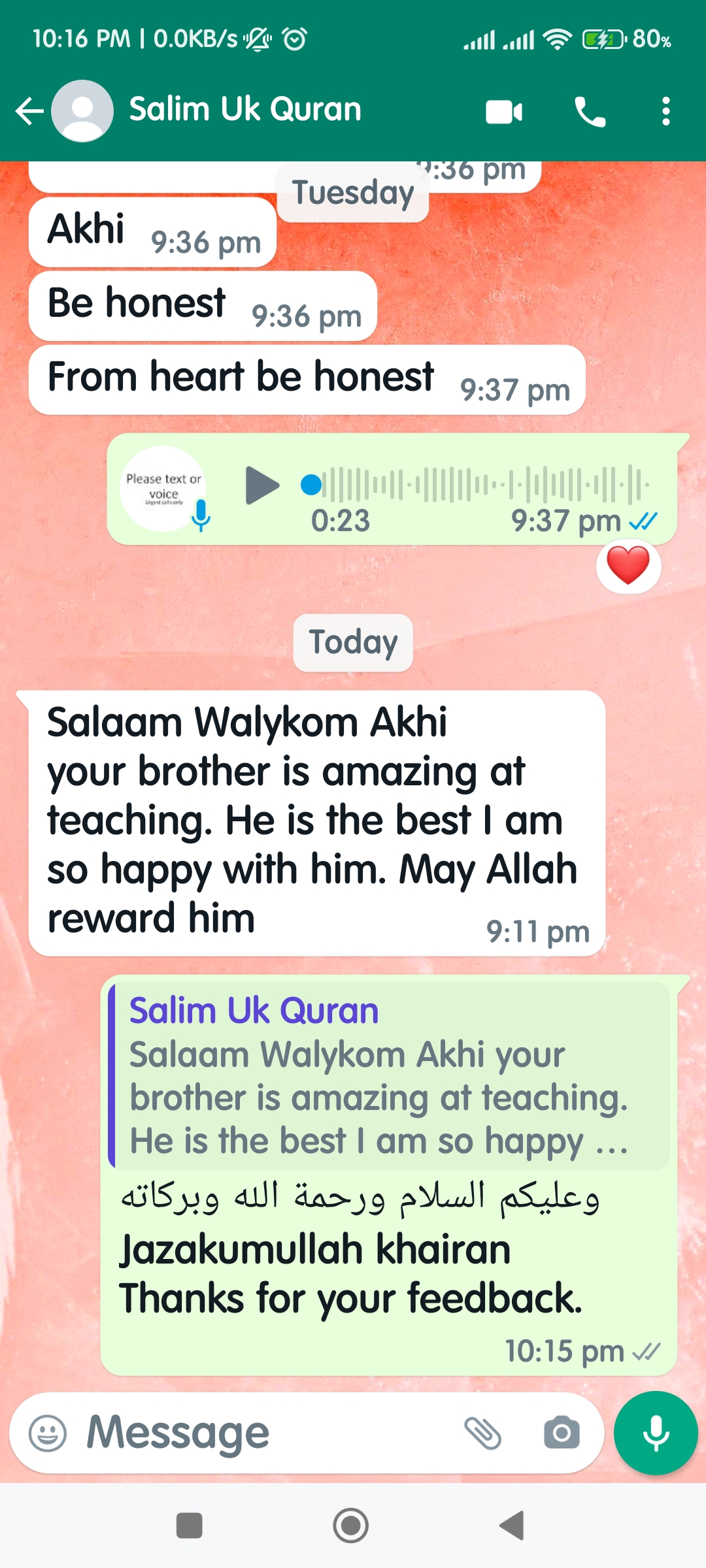 Mr. Salim Uk about Qari Asif Pakistan 08/05/2023